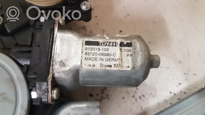 Toyota Avensis T270 Mécanisme lève-vitre de porte arrière avec moteur 8570102010