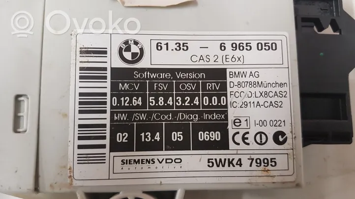 BMW 5 E60 E61 Moduł / Sterownik CAS 61356965050