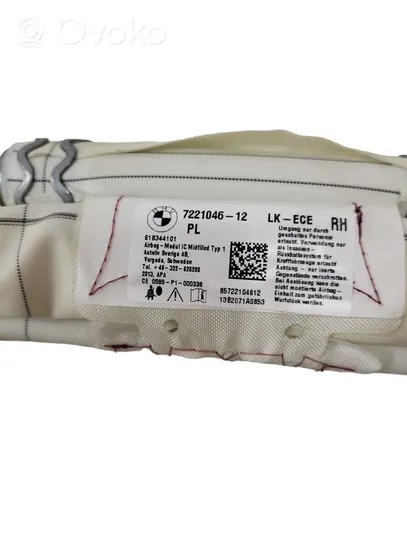 BMW 1 F20 F21 Airbag del techo 722104612