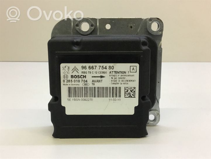 Peugeot 5008 Module de contrôle airbag 9666775480