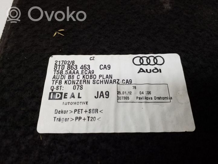 Audi A5 8T 8F Doublure de coffre arrière, tapis de sol 8T0863463