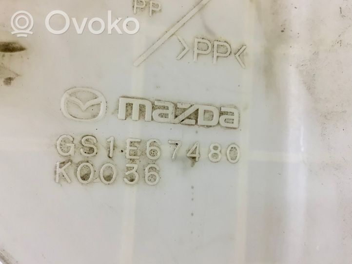 Mazda 6 Zbiornik płynu do spryskiwaczy szyby przedniej / czołowej GS1E67480
