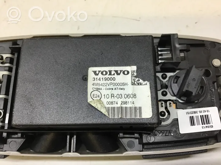 Volvo V60 Lampka podsufitki tylna 31419000