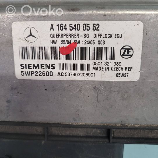 Mercedes-Benz ML W164 Vaihdelaatikon ohjainlaite/moduuli A1645400562