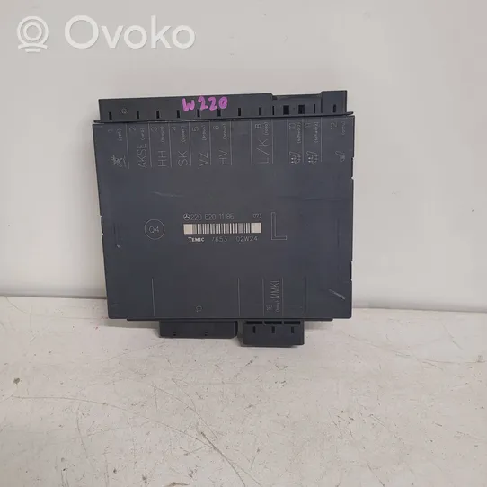 Mercedes-Benz S W220 Seat control module 2208201185