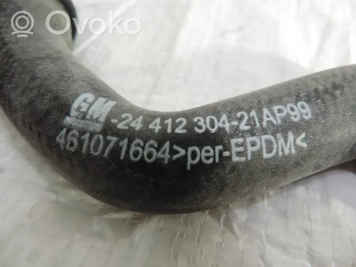 Opel Astra G Heater radiator pipe/hose 24412304