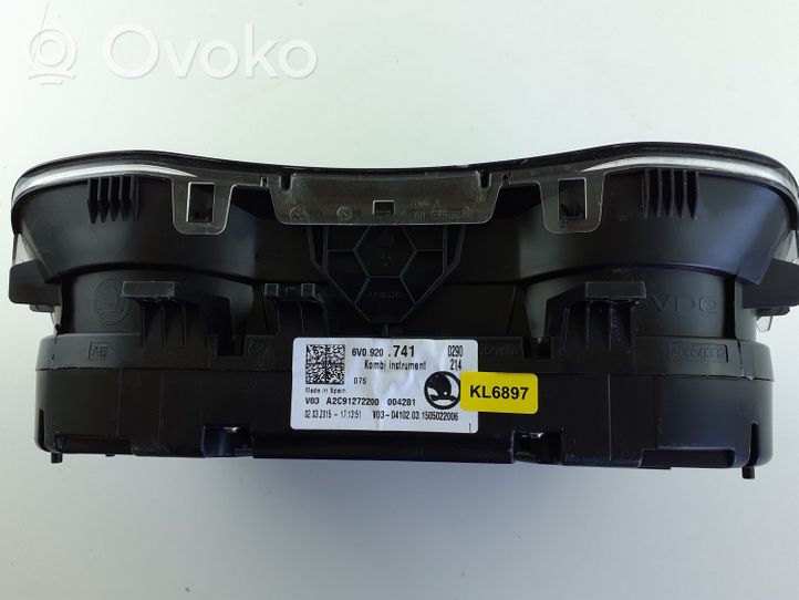 Skoda Fabia Mk3 (NJ) Tachimetro (quadro strumenti) 6V0920741