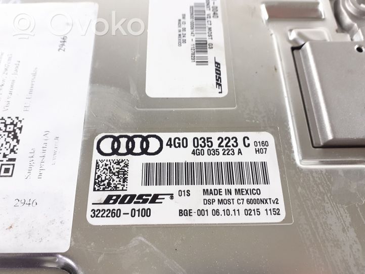 Audi A6 S6 C7 4G Amplificateur de son 4G0035223C