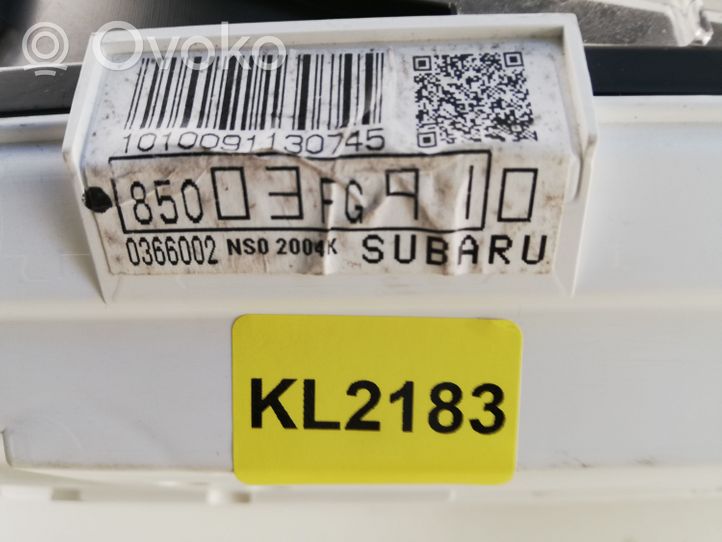 Subaru Impreza II Tachimetro (quadro strumenti) 85003FG910