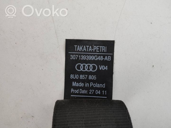 Audi Q3 8U Takaistuimen turvavyö 8U0857805