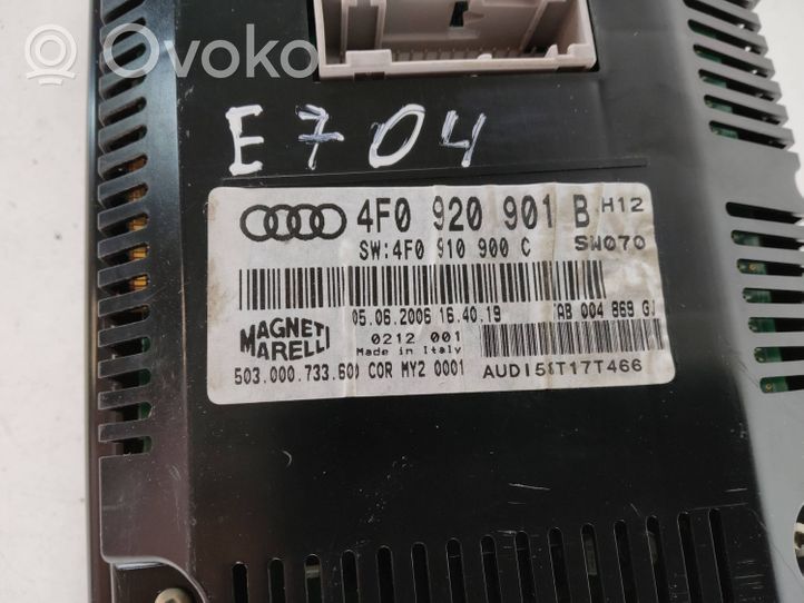 Audi A6 S6 C6 4F Tachimetro (quadro strumenti) 4F0920901B