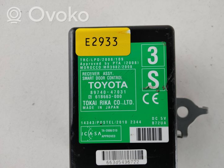 Toyota Prius (XW30) Durų elektronikos valdymo blokas 8974047031