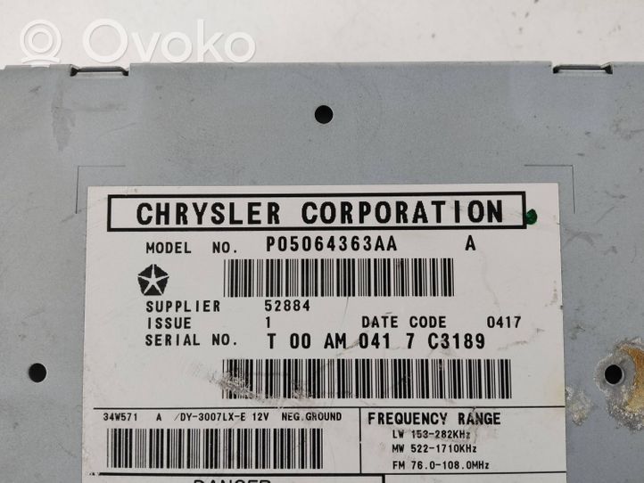 Chrysler 300 - 300C Panel / Radioodtwarzacz CD/DVD/GPS P05064363AA