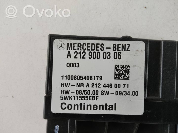 Mercedes-Benz CLS C218 X218 Unité de commande / module de pompe à carburant A2129000306