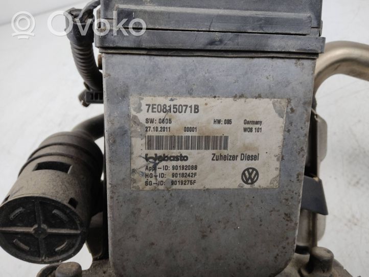Volkswagen Amarok Ogrzewanie postojowe Webasto 7E0815071B