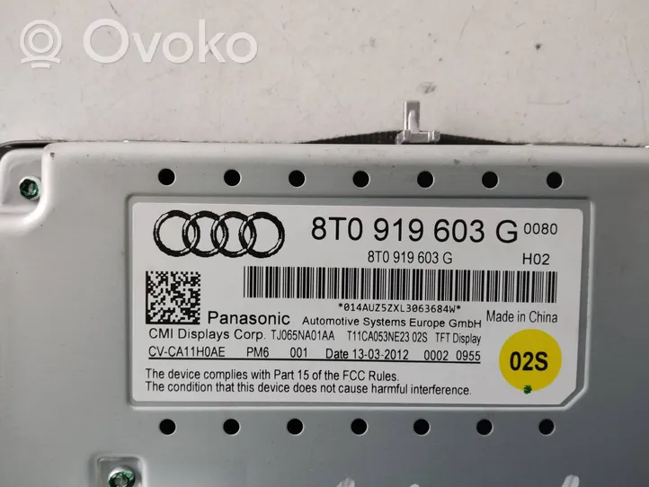 Audi A4 S4 B8 8K Monitori/näyttö/pieni näyttö 8T0919603G