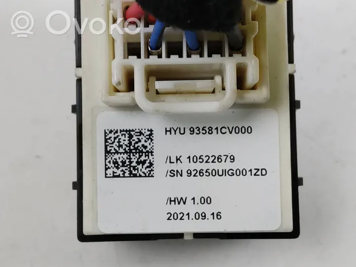 KIA EV6 Interruttore di controllo dell’alzacristalli elettrico 93581CV000