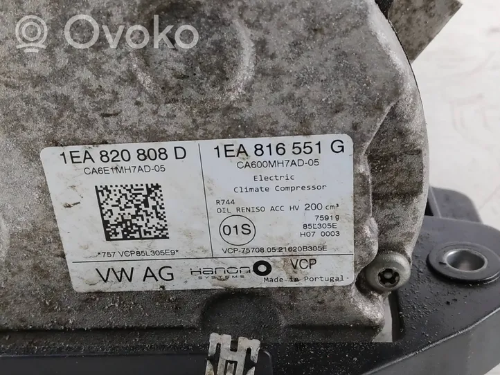 Volkswagen ID.3 Compressore aria condizionata (A/C) (pompa) 1EA816551G