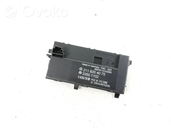 Mercedes-Benz CLS C219 Keyless go vadības bloks 2118204075