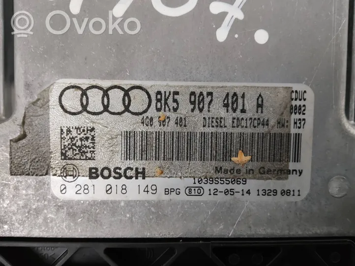 Audi A4 S4 B8 8K Calculateur moteur ECU 8K5907401A