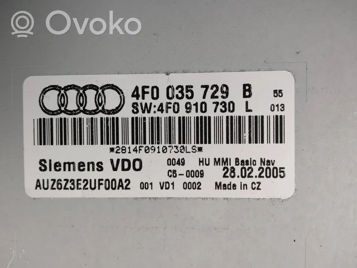 Audi A6 S6 C6 4F Zmieniarka płyt CD/DVD 4F0035729B