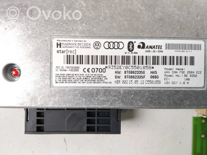 Audi A4 S4 B8 8K Bluetoothin ohjainlaite/moduuli 8T0862335E