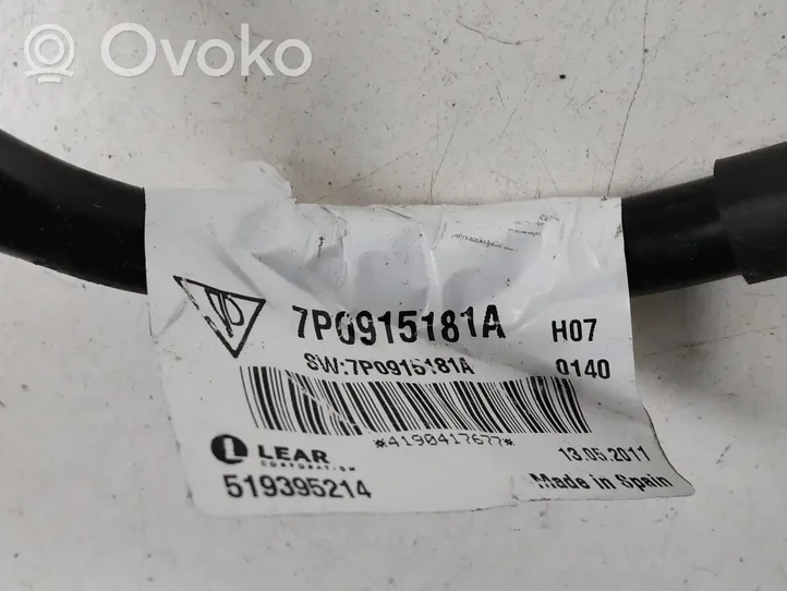 Volkswagen Touareg II Cavo negativo messa a terra (batteria) 7P0915181A