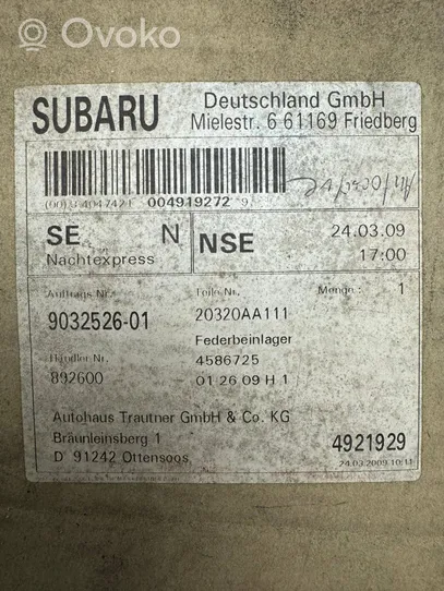Subaru Outback Support d'amortisseur avant 20320AA111