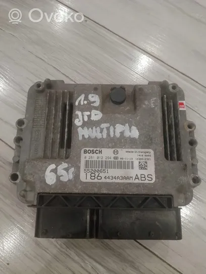 Fiat Multipla Unité de commande, module ECU de moteur 0281012294