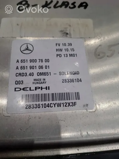 Mercedes-Benz B W246 W242 Moottorin ohjainlaite/moduuli (käytetyt) A6519007600
