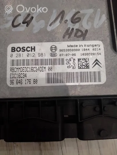 Citroen C4 I Centralina/modulo motore ECU 0281012981