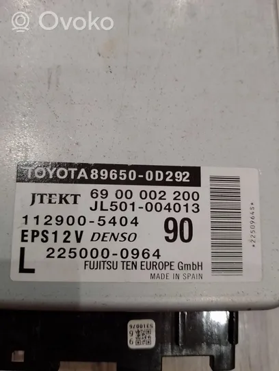 Toyota Yaris Unité de commande / calculateur direction assistée 89650-0D292