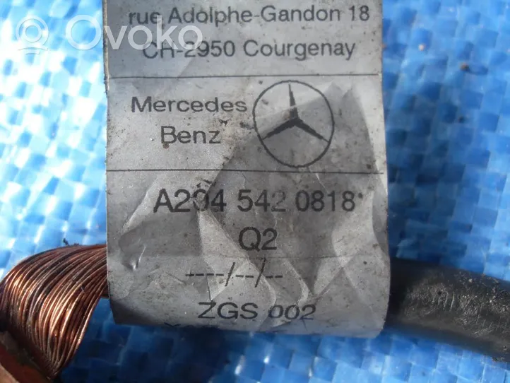 Mercedes-Benz C W204 Câble négatif masse batterie 