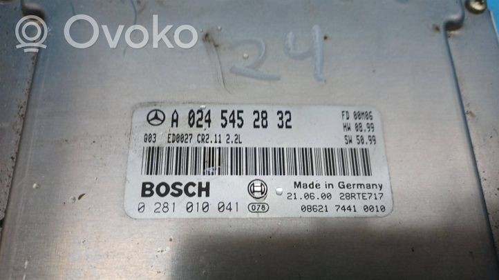 Mercedes-Benz E W210 Dzinēja vadības bloks A0245452832