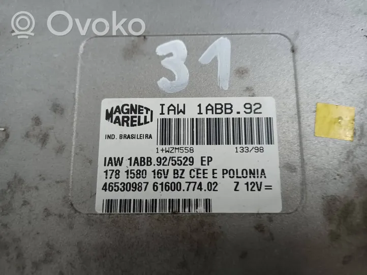 Fiat Palio Komputer / Sterownik ECU i komplet kluczy 46530987