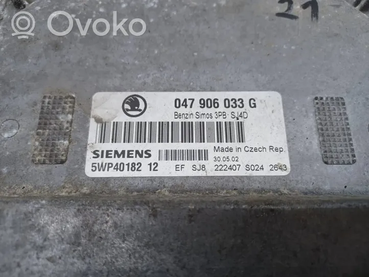 Skoda Fabia Mk1 (6Y) Calculateur moteur ECU 047906033G