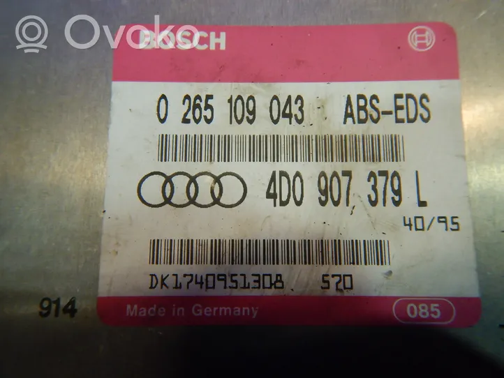 Audi A8 S8 D2 4D ABS-ohjainlaite/moduuli 4D0907379L