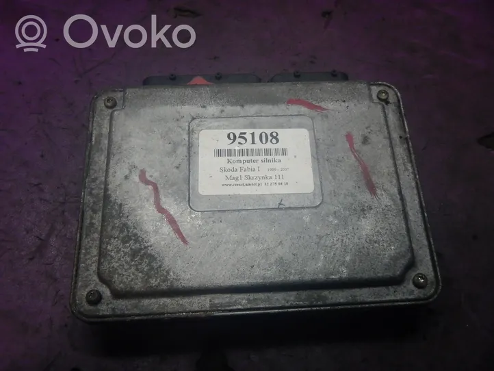 Skoda Fabia Mk1 (6Y) Komputer / Sterownik ECU silnika 