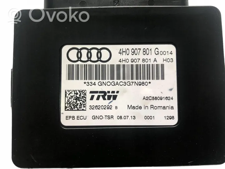 Audi A8 S8 D5 Rankinio stabdžio valdymo blokas 4H0907801G