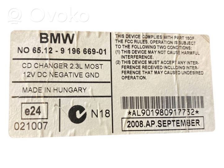 BMW 3 E90 E91 Zmieniarka płyt CD/DVD 9196669