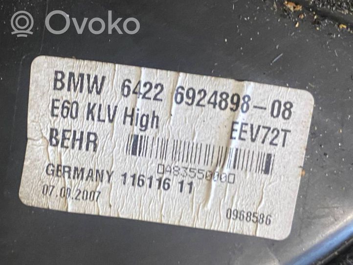 BMW 5 E60 E61 Montaje de la caja de climatización interior 9134987