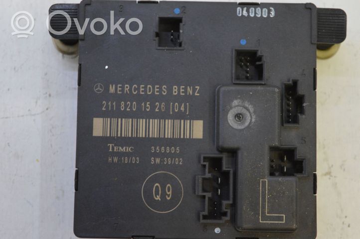 Mercedes-Benz E W211 Door control unit/module 2118201526