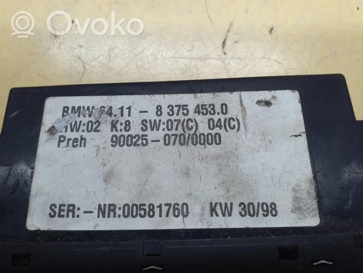 BMW 5 E39 Panel klimatyzacji 900250700000