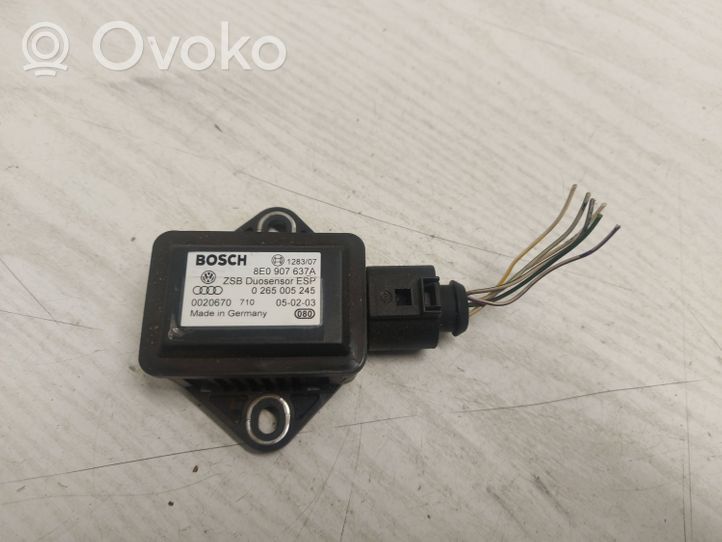 Audi A4 S4 B6 8E 8H Czujnik przyspieszenia ESP 8E0907637A