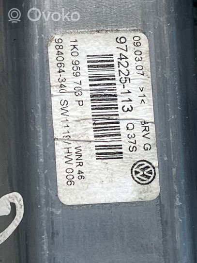 Volkswagen PASSAT B6 Elektryczny podnośnik szyby drzwi przednich 1K0959703P