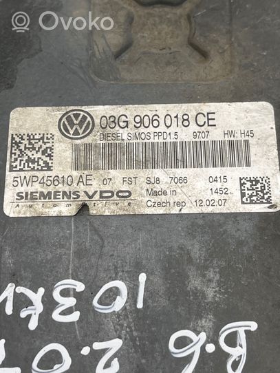 Volkswagen PASSAT B6 Sterownik / Moduł ECU 03G906018CE