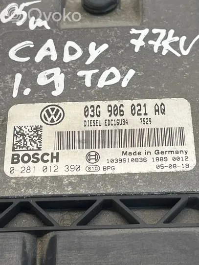 Volkswagen Caddy Sterownik / Moduł ECU 03G906021AQ