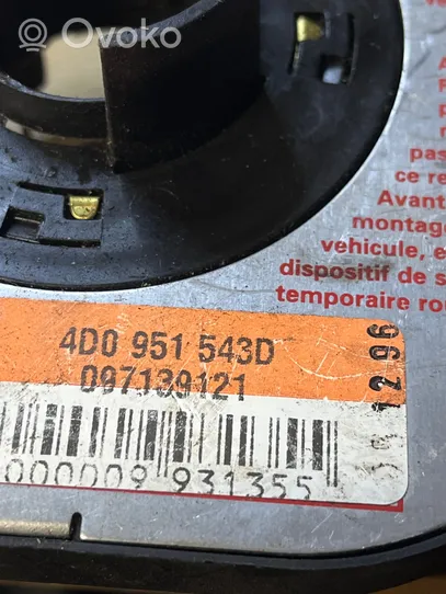 Audi A4 S4 B5 8D Bague collectrice/contacteur tournant airbag (bague SRS) 4D0951543D