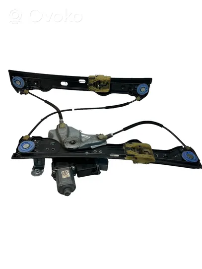 Opel Astra J Front door window regulator with motor 1330245