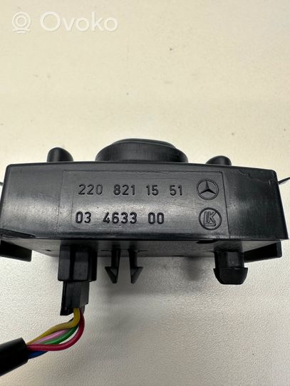 Mercedes-Benz S W220 Interruptor del espejo lateral 2208211551